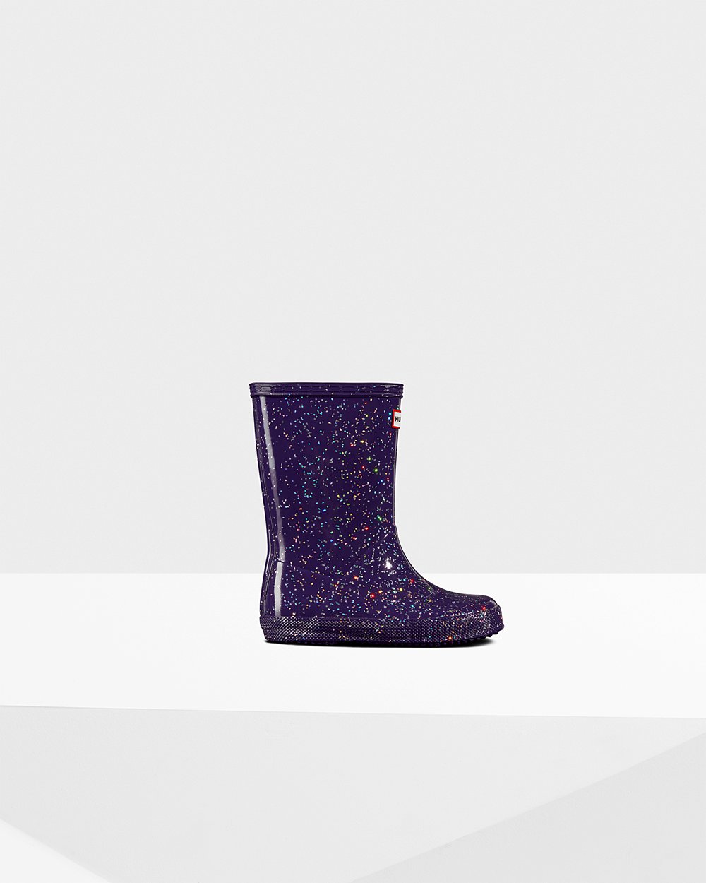 Kids Hunter Original First Giant Glitter - Rain Boots Blue Purple - 8531-YJRHB